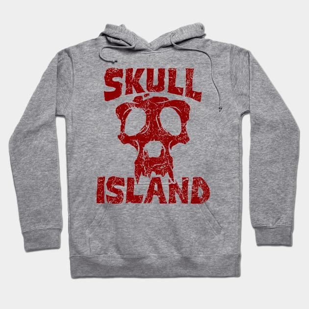 Skull Island Grunge Logo Hoodie by Vault Emporium